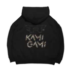 KAMI-GAMI from NTPの『KAMI-GAMI』backprint カモフラ ビッグシルエットパーカー