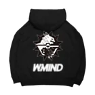 W-MINDのNeoTokyoPunks×W-MIND（文字付き） ビッグシルエットパーカー