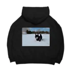 柴犬むさしのMusashi雪パーカー Big Hoodie