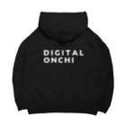 DIGITAL ONCHI 公式ストアのDIGITAL ONCHI WHITE（横） ビッグシルエットパーカー