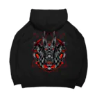 SAIGA BASEのAnubis Head Cyberpunk Hoodie ビッグシルエットパーカー