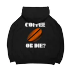 『NG （Niche・Gate）』ニッチゲート-- IN SUZURIのダサキレh.t.『COFFEE OR DIE?』 ビッグシルエットパーカー