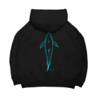 ArowaのArowa2023Tuna series back black Big Hoodie