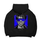 ヴォルのsignal BLUE (hooded jacket) ビッグシルエットパーカー