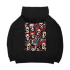 Skull sectionのドクロとばら Big Hoodie