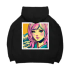 Sunlit Horizonの令和・浮世絵ギャル Big Hoodie