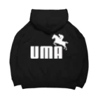 牛川 暗のグッズショップのUMA（白） Big Hoodie