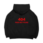 BLICK + BLACK の[404] NOT FOUND Big Hoodie