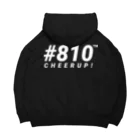 #810の#810 ビッグシルエットシルエットパーカー(ブラック) Big Hoodie