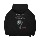 loco_kamuraの｢ナニカ｣パーカー　黒系ver. Big Hoodie