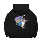 インコグッズのお店　ラブバード亭のボタンインコ（破壊神スサノオ） Big Hoodie