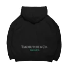 コブトリ株式会社のTACOBUTORI 白×緑　　黒用 Big Hoodie