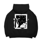 MizuriのRock or Cat (猫・ギターグッズ)/黒ver. Big Hoodie