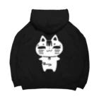 猫面飾屋　SUZURI店のタマ吉くんのシルエット Big Hoodie