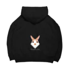 はらぺこCafeのぴょこっとミニレッキスさん／白文字 Big Hoodie