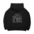 KAMI STOREのHEJIロゴ(白・大) Big Hoodie