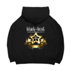 "blˈæk★bíːst"のblackbeast star logo 루즈핏 후디