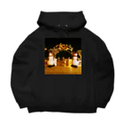 7SevenThree3のスノーマンの祝福 Big Hoodie