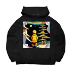 マッケンデジタルワールドのlofiアート【北斎イズムパンクシティ】 Big Hoodie