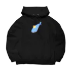 satoayaのアニマルカフェのシ―フードアニマル　クリームソーダジンベイ Big Hoodie