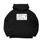 にこみもちのやつの苦笑い猫（白） Big Hoodie