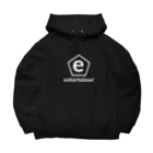 entertainerのentertainerホワイトロゴ Big Hoodie