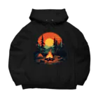 LCOMLの秋の夜のキャンプ Big Hoodie