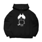 shoのハチワレキャット(白) Big Hoodie