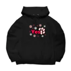 KafyRiruの肉球まみれのYes,No(背面) Big Hoodie