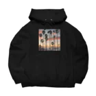 サーフサイドファッションのサンセットビーチパーム Big Hoodie