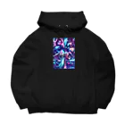 BUNNY-ONLINEのネオンアメコミアート111 Big Hoodie