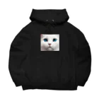 Mystic Blueの猫のMystic Blue Big Hoodie