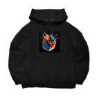 Ksdesignのカラーバースト・キュービカル Big Hoodie