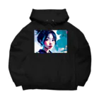 dou-douのblue girl Big Hoodie