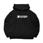 QUQU_WORKSのオフロードライフ オフロードヘルメットデザイン ホワイト Big Hoodie