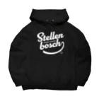 競馬おしゃれグッズ製作所のステレンボッシュ（タイポグラフィWHITE） Big Hoodie