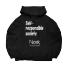 NOIR（ノアール）のSelf-responsible society（自己責任社会） ビッグシルエットパーカー