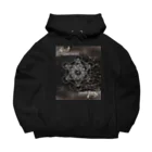 Metatron’s Cube Cosmosのメタトロンキューブ　モノクローム Big Hoodie