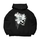 nanaqsaのLily Skull [White] Big Hoodie