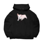 NIKORASU GOのフレンチブルデザインTシャツ「お外でやや警戒心あり」（Tシャツ・パーカー・グッズ・ETC） Big Hoodie