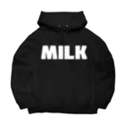 AliviostaのMILK ミルク B シンプルBIGロゴ ストリートファッション B Big Hoodie