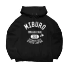 No.326のカレッジロゴ ホワイト Big Hoodie