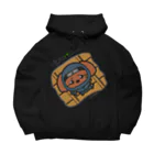 Ninja Cocoの忍者プードルの志ちゃん　天ぺたっっ（黒・濃色） Big Hoodie