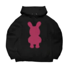 ピンクうさぎのたぶんセーフ Big Hoodie