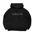 WorldofsmilesのWorld of smiles 白文字ビックシルエットパーカー Big Hoodie