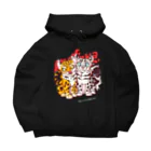 mofuwaのLEOPARD TWINS(dark colors) Big Hoodie