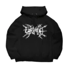 HachijuhachiのGENOCIDE メタルロゴ　ホワイト Big Hoodie