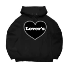 歌謡曲カフェLover'sのlovers ハート Big Hoodie