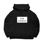 RePaintingのFxxk COVID-19 モナリザ Big Hoodie