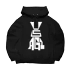 1110graphicsのUSAGI / 兎 Big Hoodie